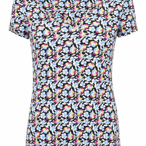 Marks and Spencer Women's Multicolour Size 6 Floral T-Shirt