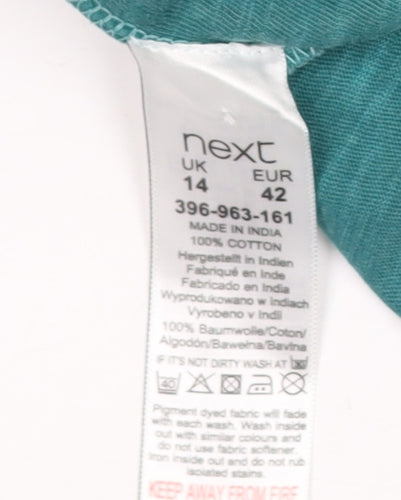 Next Maternity Green Beaded T-Shirt UK 14