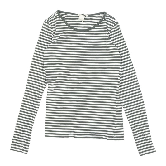 H&M Women's XS Striped Long Sleeve T-Shirt