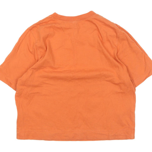 Uniqlo Women's Orange XS Basic T-Shirt, Casual Comfort