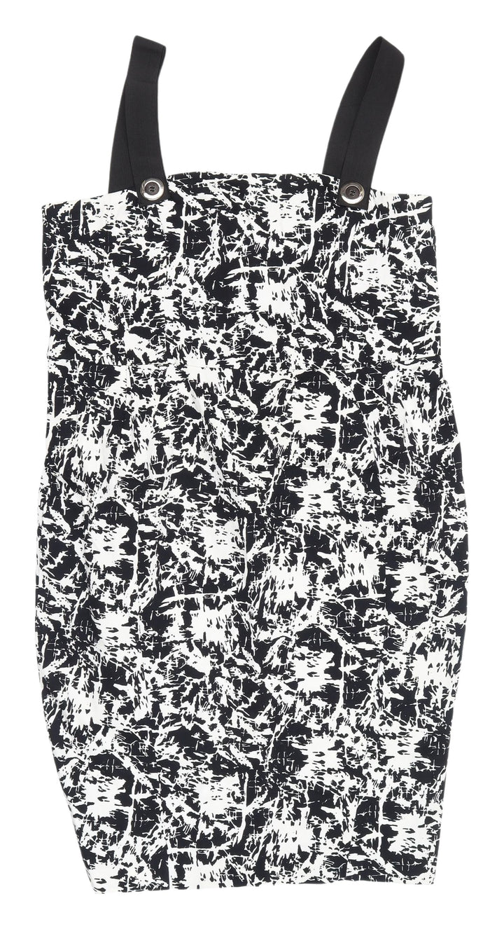 River Island Women's Sleeveless Monochrome Dress Size 18