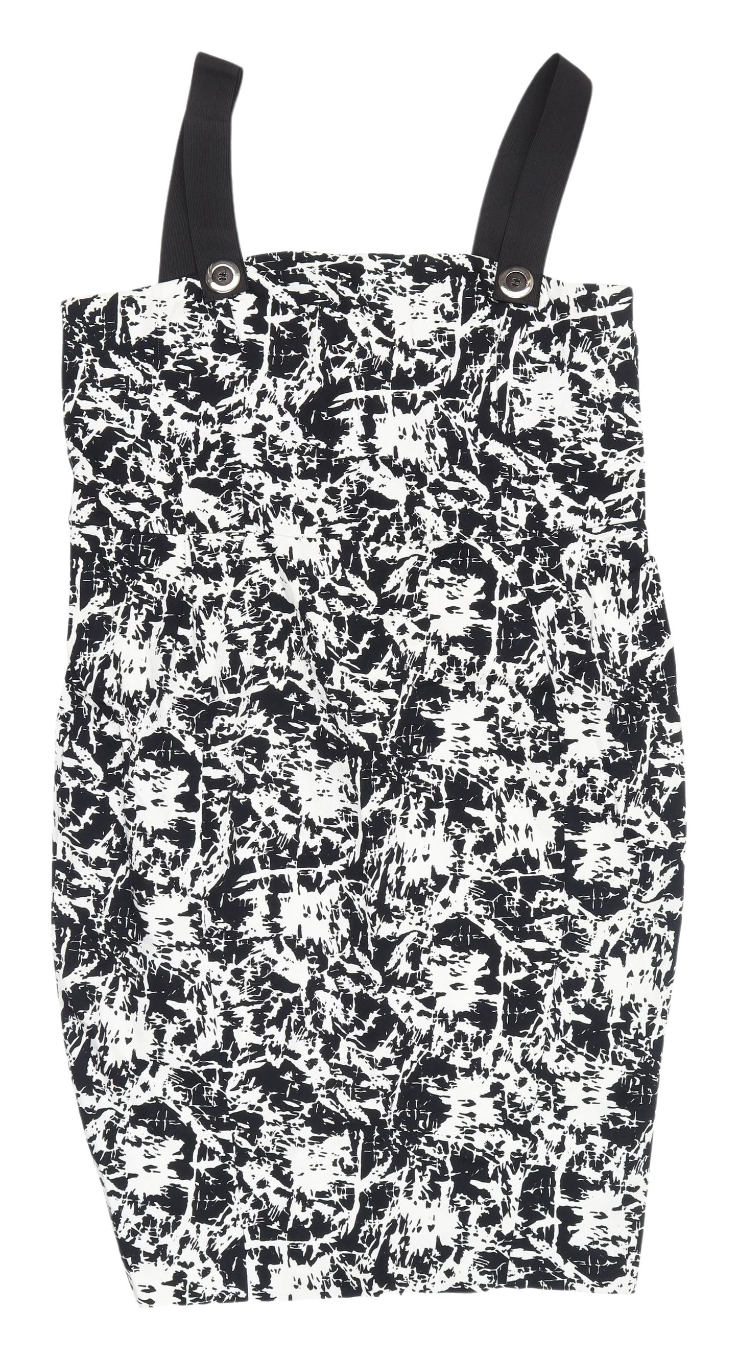 River Island Women's Sleeveless Monochrome Dress Size 18