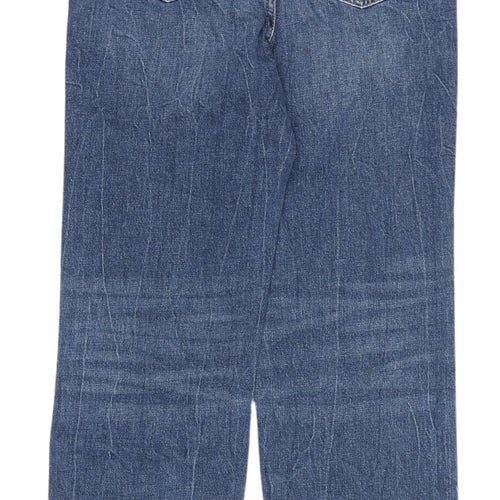 Marks and Spencer Women's Blue Straight Cut Jeans Size 8