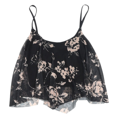 New Look Women's Black Floral Camisole Tank Size 8