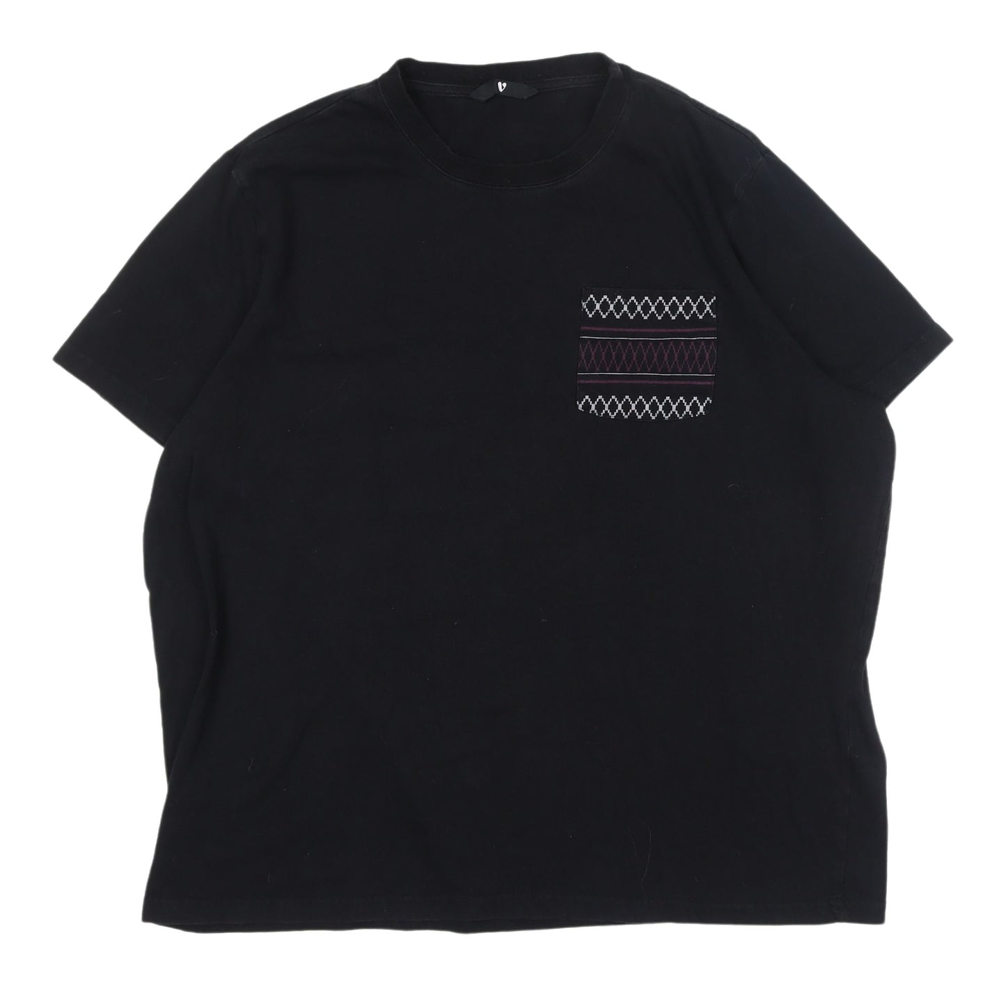 Very Black Unisex 2XL Crew Neck T-Shirt
