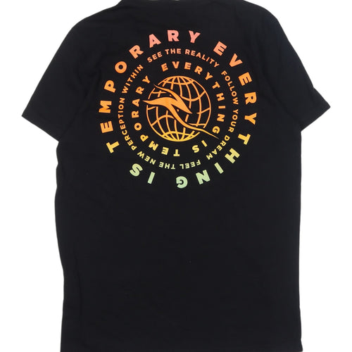 ASOS Men’s Black Graphic Print Cotton T-Shirt M