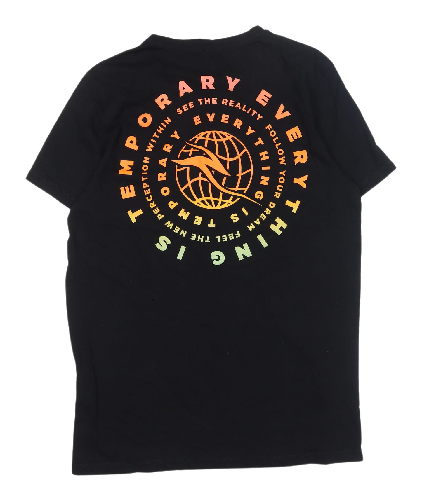 ASOS Men’s Black Graphic Print Cotton T-Shirt M