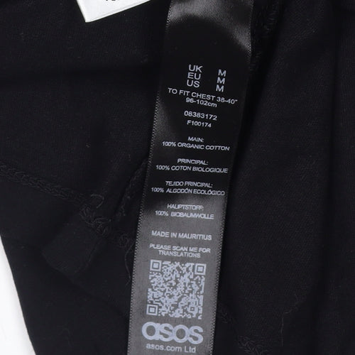 ASOS Men’s Black Graphic Print Cotton T-Shirt M