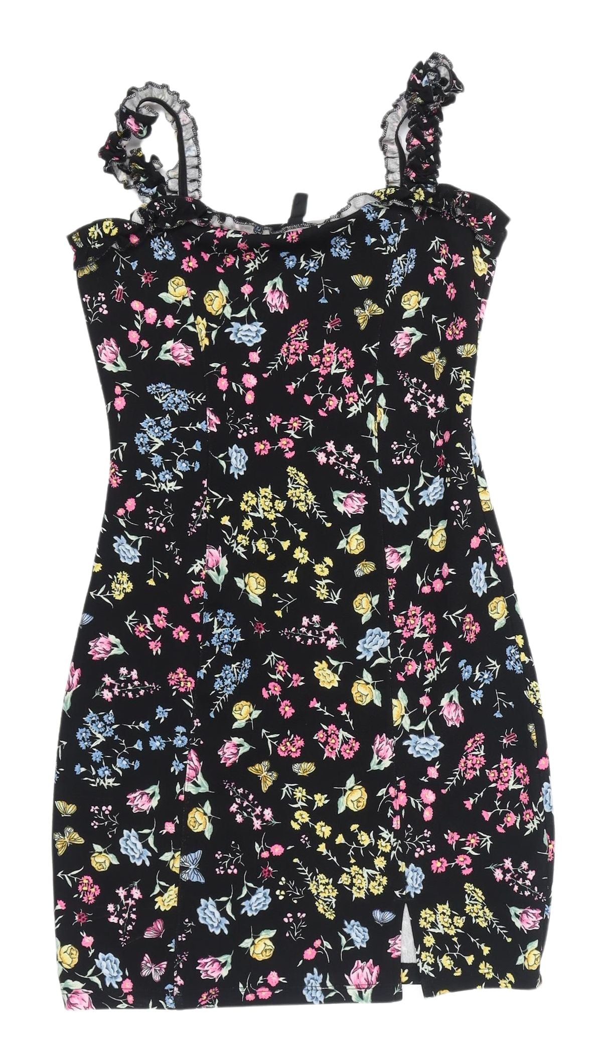 H&M Women's Multicoloured Bodycon Dress Size 12