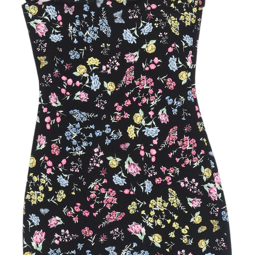 H&M Women's Multicoloured Bodycon Dress Size 12