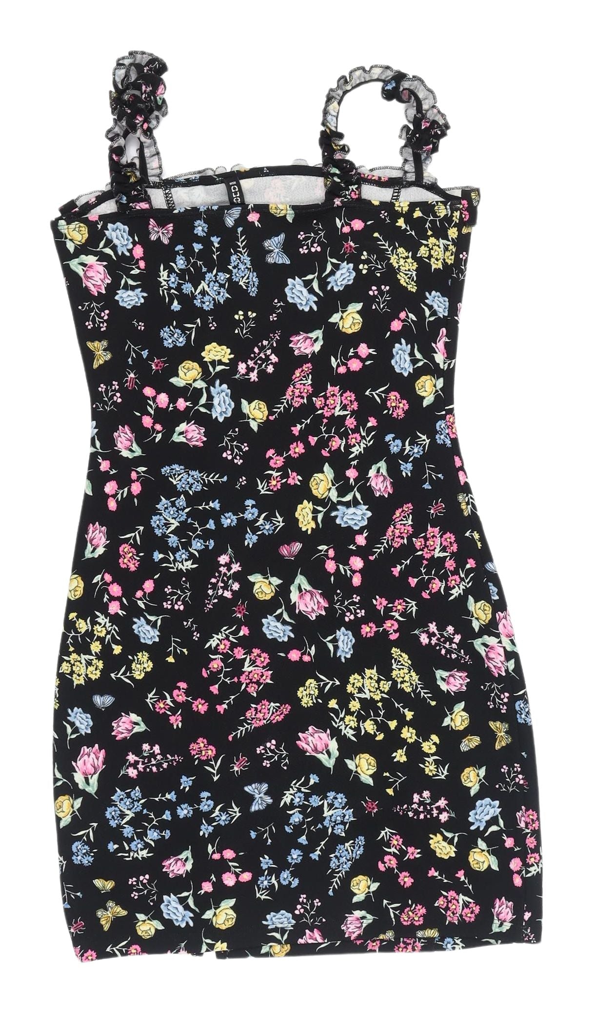 H&M Women's Multicoloured Bodycon Dress Size 12