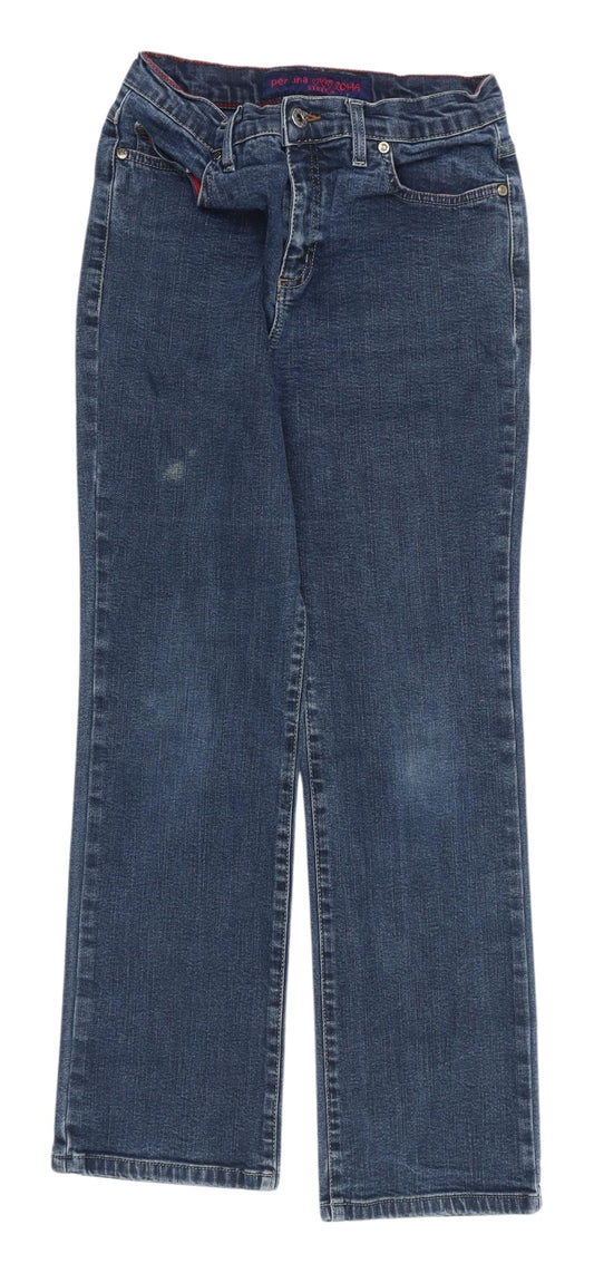 Marks and Spencer Women's Blue Straight Jeans Size 12