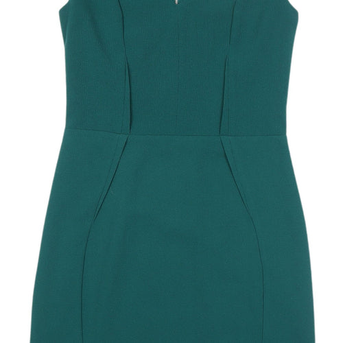 H&M Green Sleeveless Sheath Dress Size 10