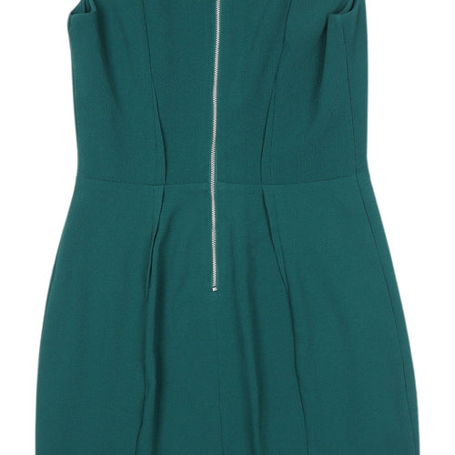 H&M Green Sleeveless Sheath Dress Size 10