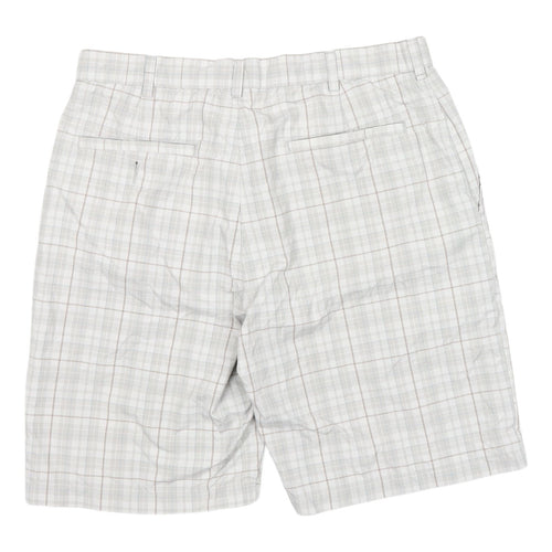Ben Hogan Men's Grey Chino Shorts, Size 32, Preppy Plaid
