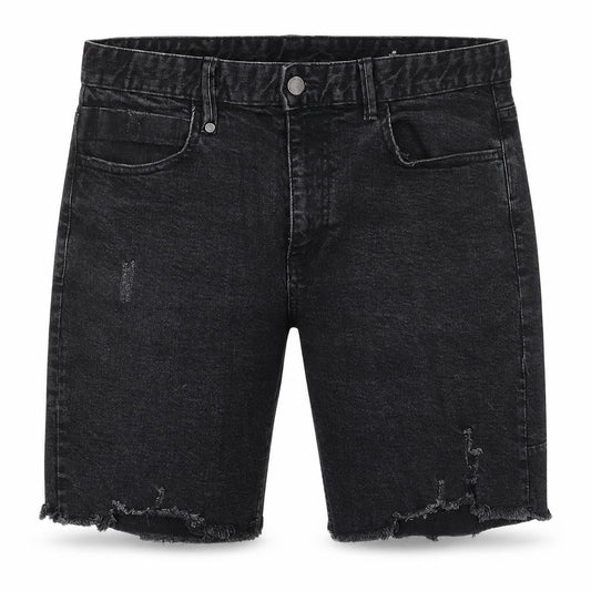 Thrills Men's Black Distressed Chino Shorts 32