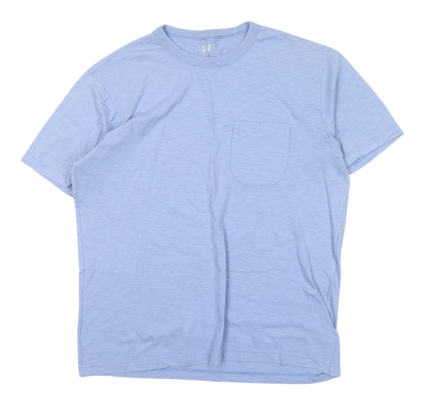 GAP Men's Blue Regular Fit Crew Neck T-Shirt