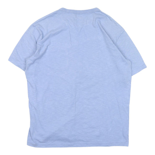 GAP Men's Blue Regular Fit Crew Neck T-Shirt