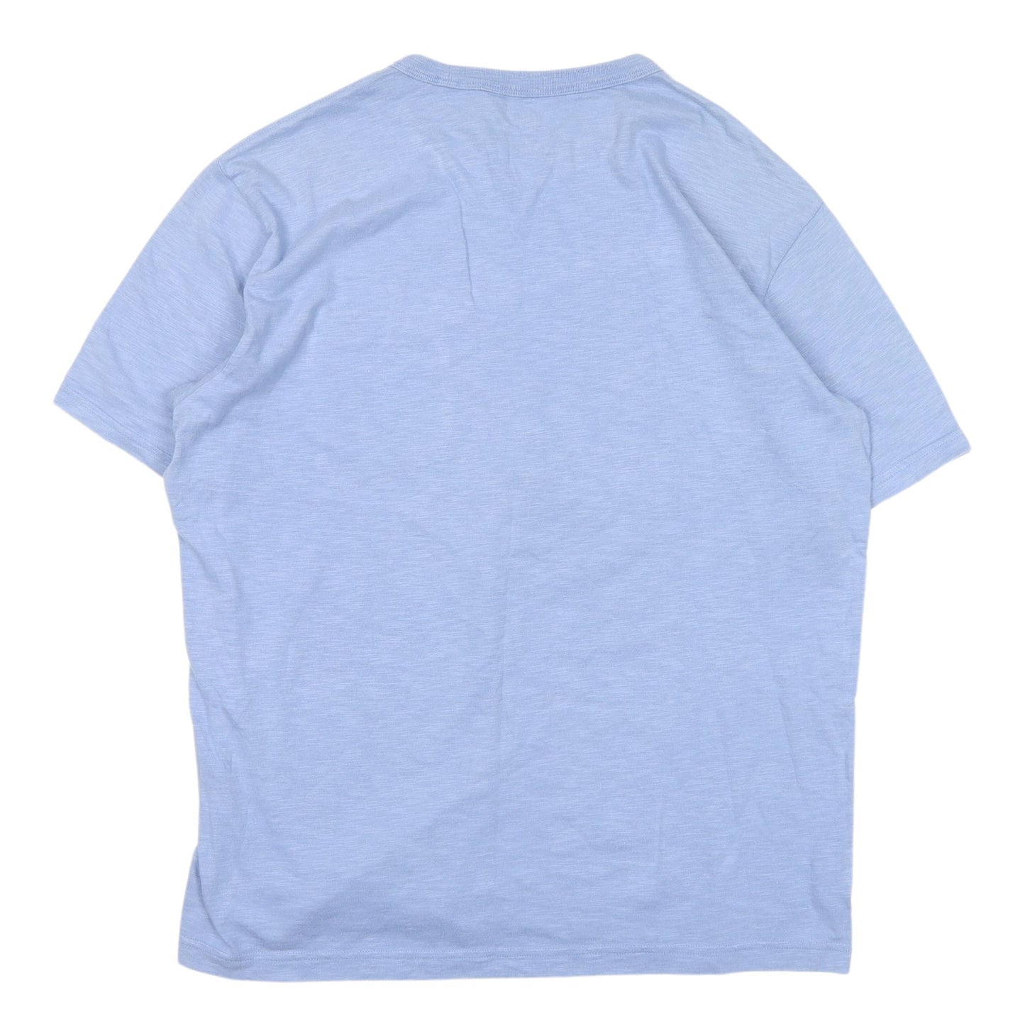 GAP Men's Blue Regular Fit Crew Neck T-Shirt