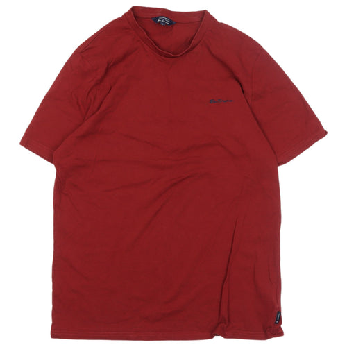 Ben Sherman Men's Red Short Sleeve T-Shirt, Size L