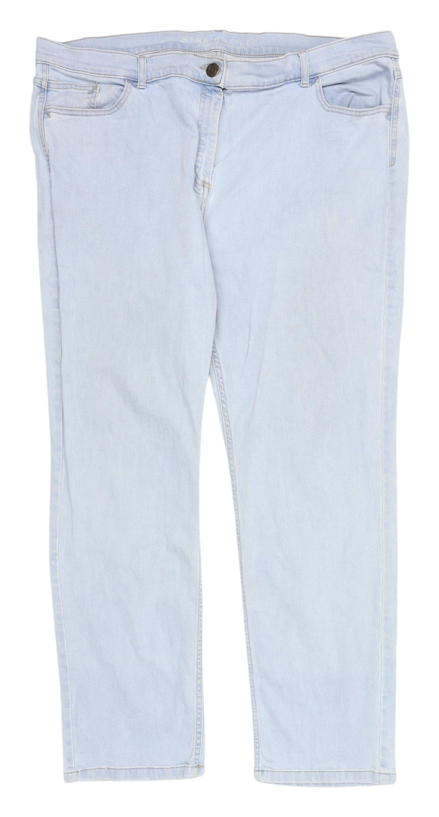 Marks and Spencer Women's Blue Straight Jeans Size 22