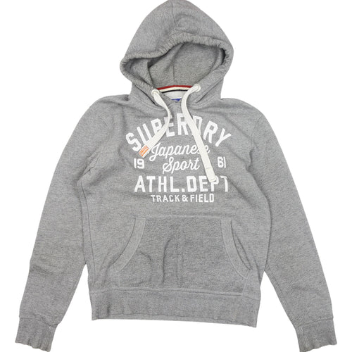 Superdry Men's Grey Pullover Hoodie, Size M, Sports Style