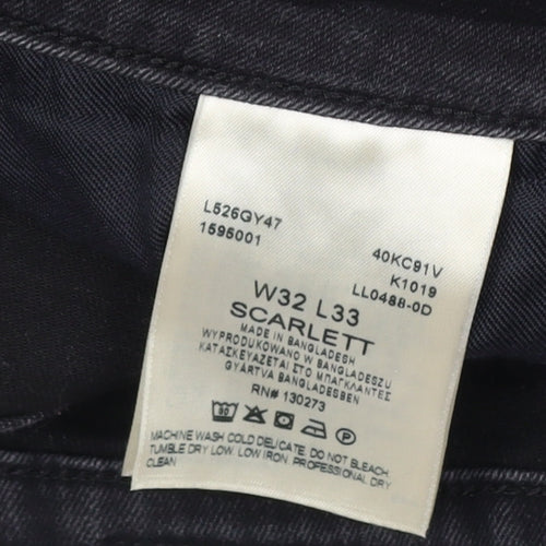 Lee Men's Black Skinny Jeans W32 L33 Slim Fit