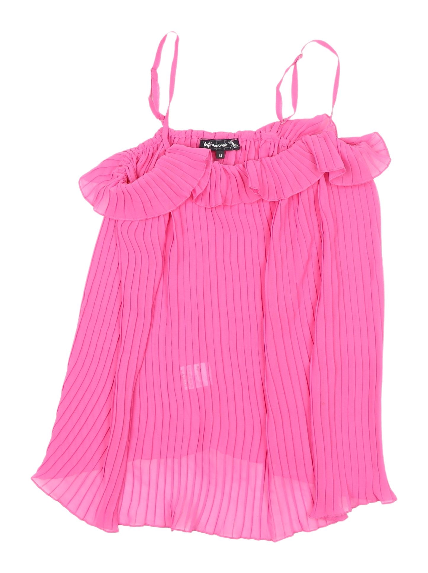 Internacionale Pink Chiffon Camisole Blouse for Women