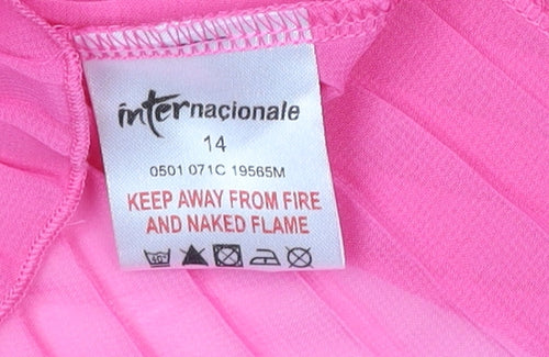 Internacionale Pink Chiffon Camisole Blouse for Women