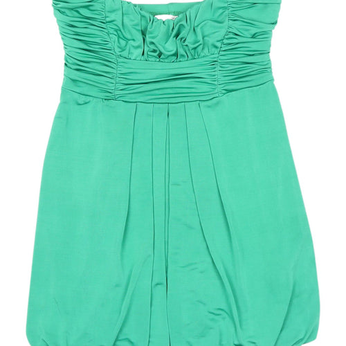 New Look Women's Green Blouson Dress, Size 14