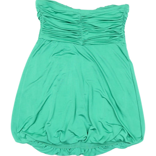 New Look Women's Green Blouson Dress, Size 14