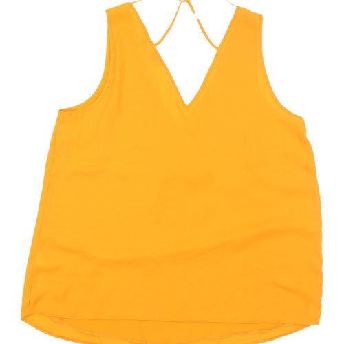 Dorothy Perkins Women’s Orange V-Neck Tank Top