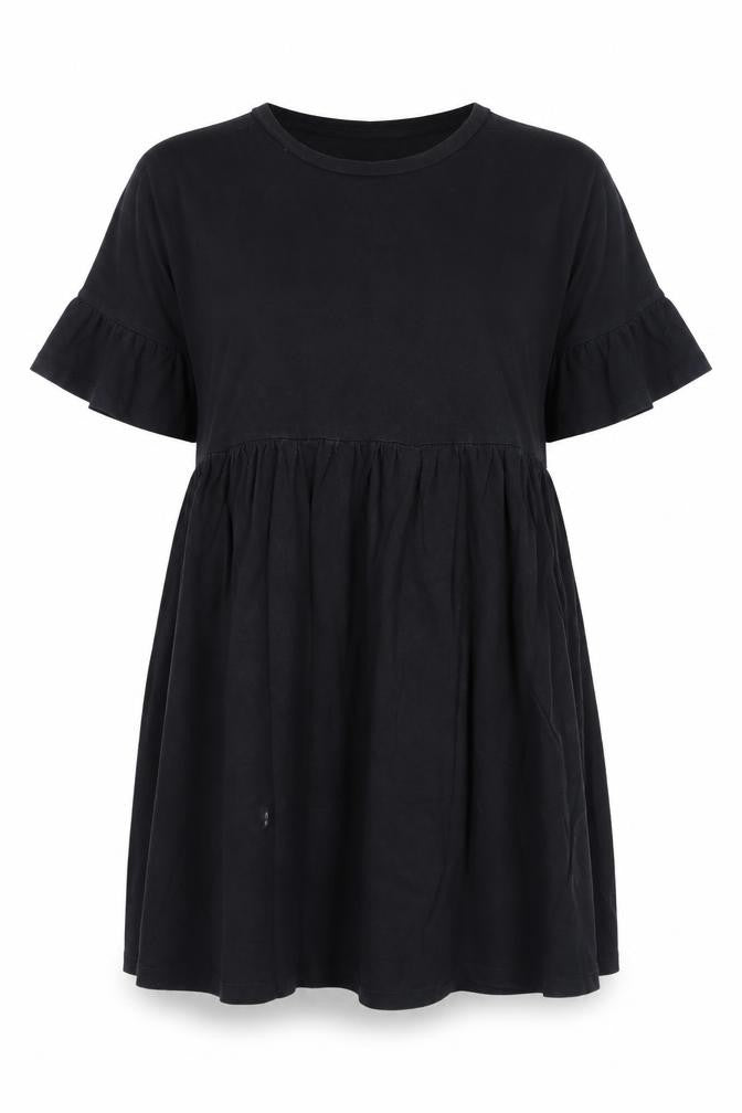 ASOS Women’s Black Short Sleeve Crew Neck Dress