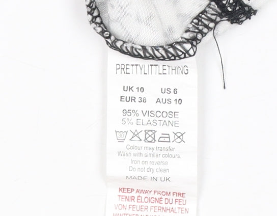 PrettyLittleThing Women’s Animal Print Camisole Top Size 10