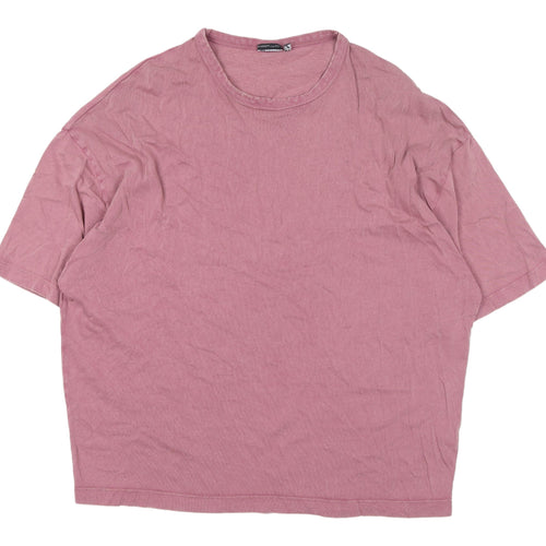 Asos Design Men's Pink Graphic Print Baguette T-Shirt, M