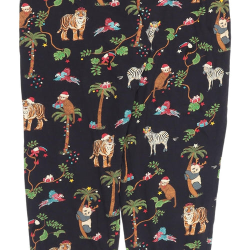Marks and Spencer Women's Black Animal Print Lounge Pants