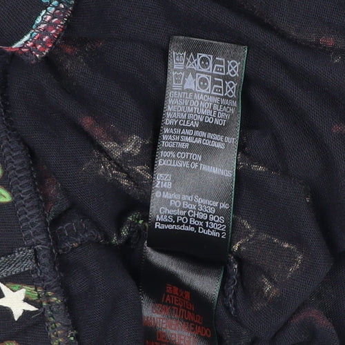 Marks and Spencer Women's Black Animal Print Lounge Pants