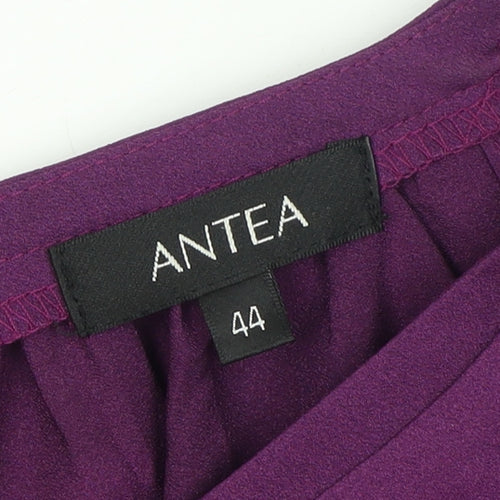 ANTEA Women's Purple Shift Dress Size 16