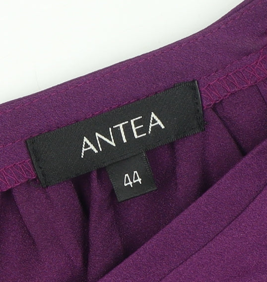 ANTEA Women's Purple Shift Dress Size 16