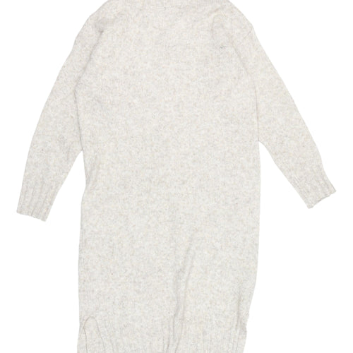 New Look Women's Beige Roll Neck Dress, Size S