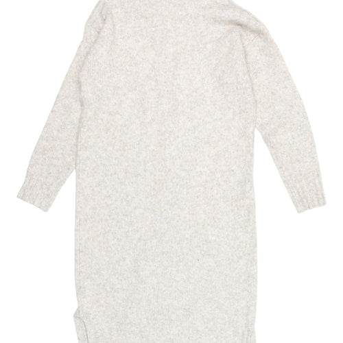 New Look Women's Beige Roll Neck Dress, Size S