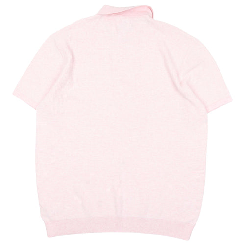 Next Men's Pink Polo Shirt XL Cotton Short Sleeve
