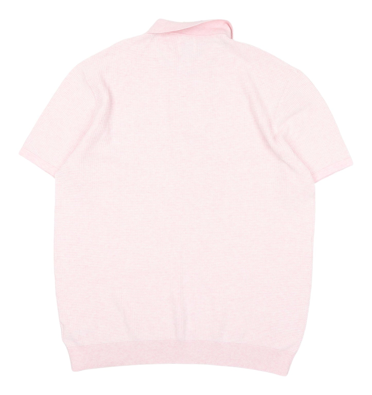 Next Men's Pink Polo Shirt XL Cotton Short Sleeve