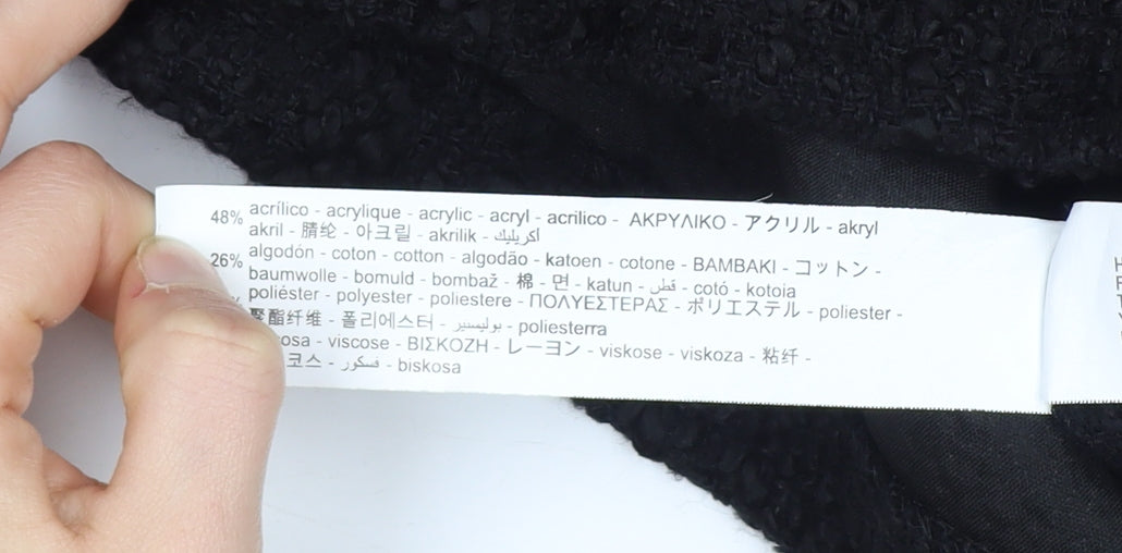 Zara Women's Black Sailor Style High Rise Shorts