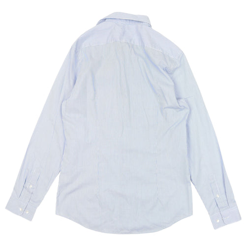 H&M Men's Blue Striped Slim Fit Casual Shirt S