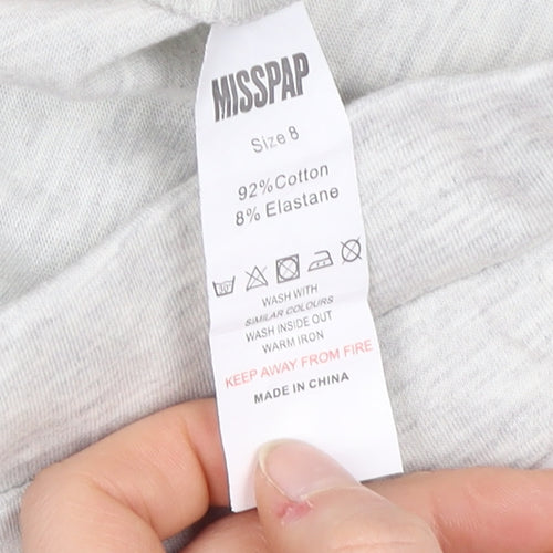 MISSPAP Women's Ivory Biker Shorts Size 8 Casual Comfort