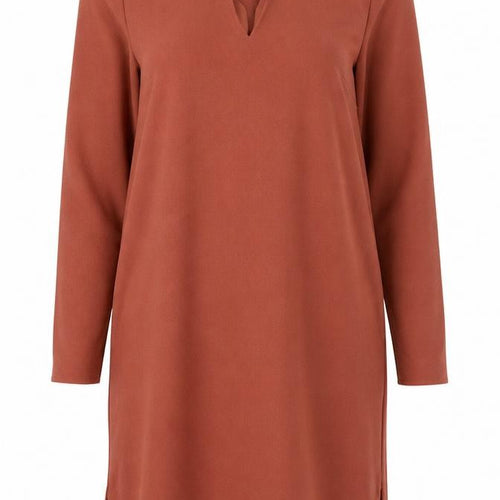 Just Female Brown Shirt Dress S - Elegant Women's Casual Wear