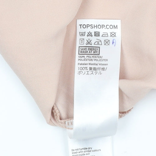 Topshop Women Beige Camisole Tank Top Size 8