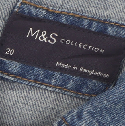 Marks and Spencer Women's Blue Denim Jacket Size 20