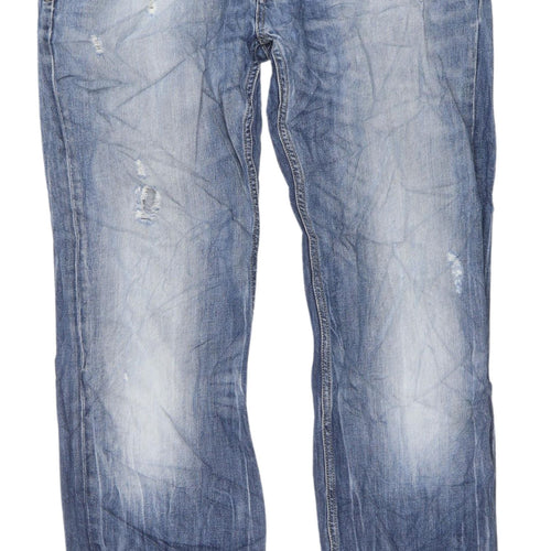 Diesel Men's Blue Straight Jeans W34 L32